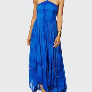 Ramy Brook Martina Tie-Dye Halter Coverup Dress